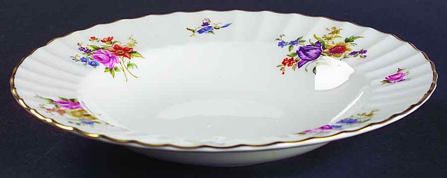 Roanoke White Rim Soup Bowl by Royal Worcester-1