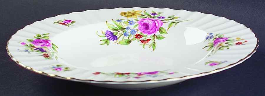 Roanoke White Large Rim Soup Bowl by Royal Worcester-1