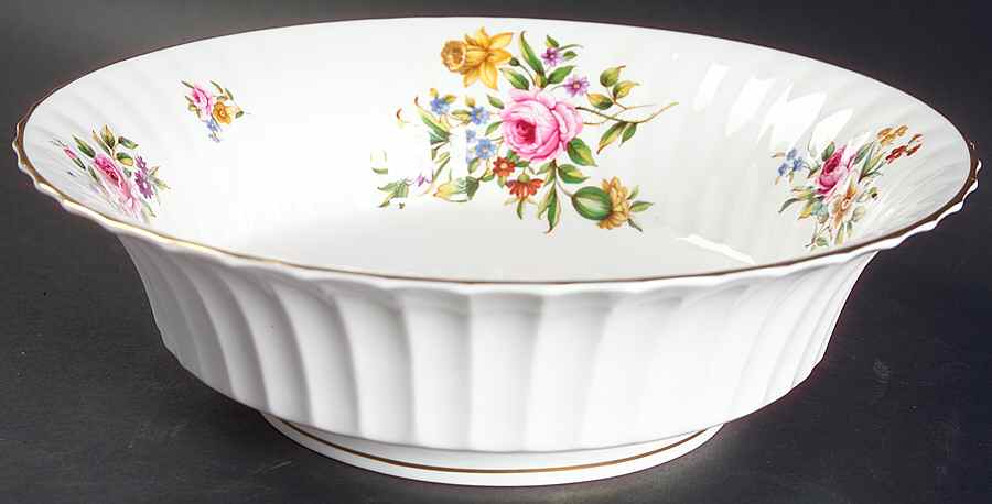 Roanoke White 9" Round Vegetable Bowl by Royal Worcester-1