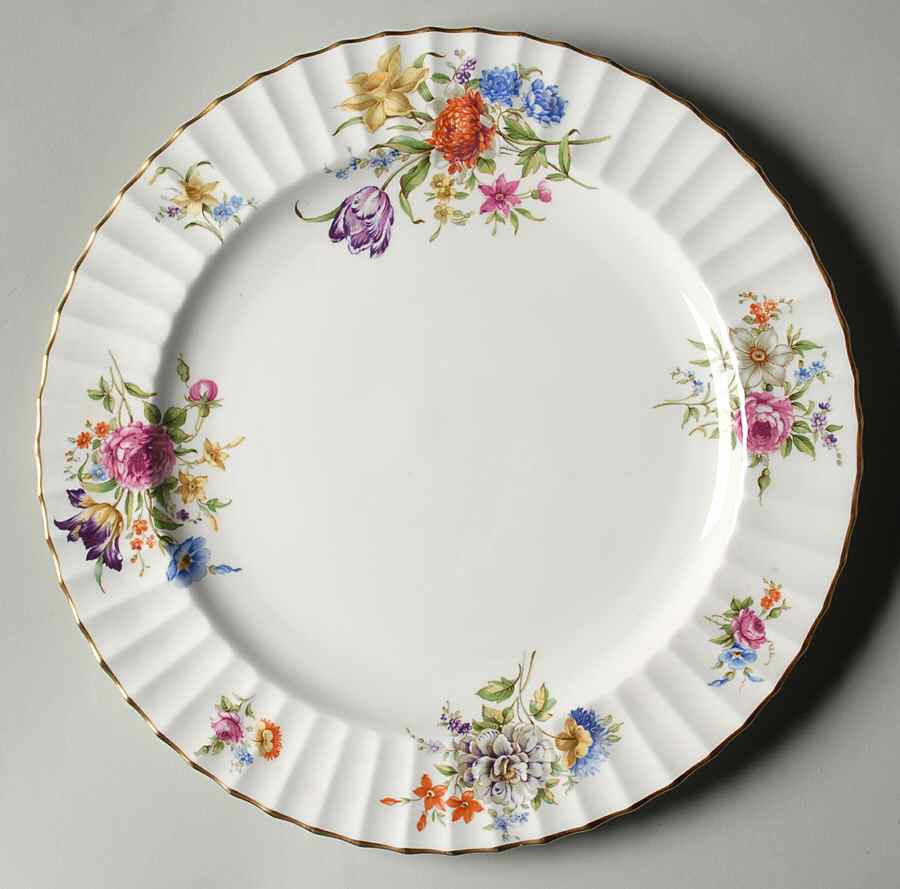 Roanoke White 12" Chop Plate (Round Platter) by Royal Worcester-1