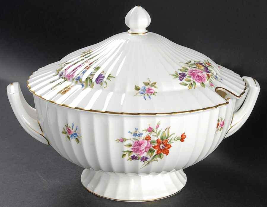 Roanoke White Tureen &  Lid by Royal Worcester-1