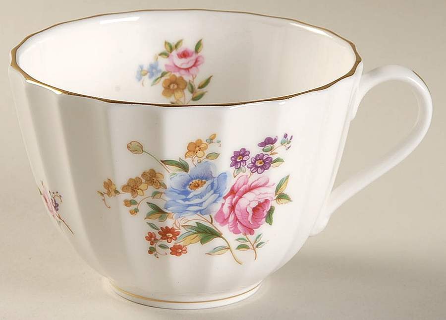 Roanoke White Flat Cup by Royal Worcester-1