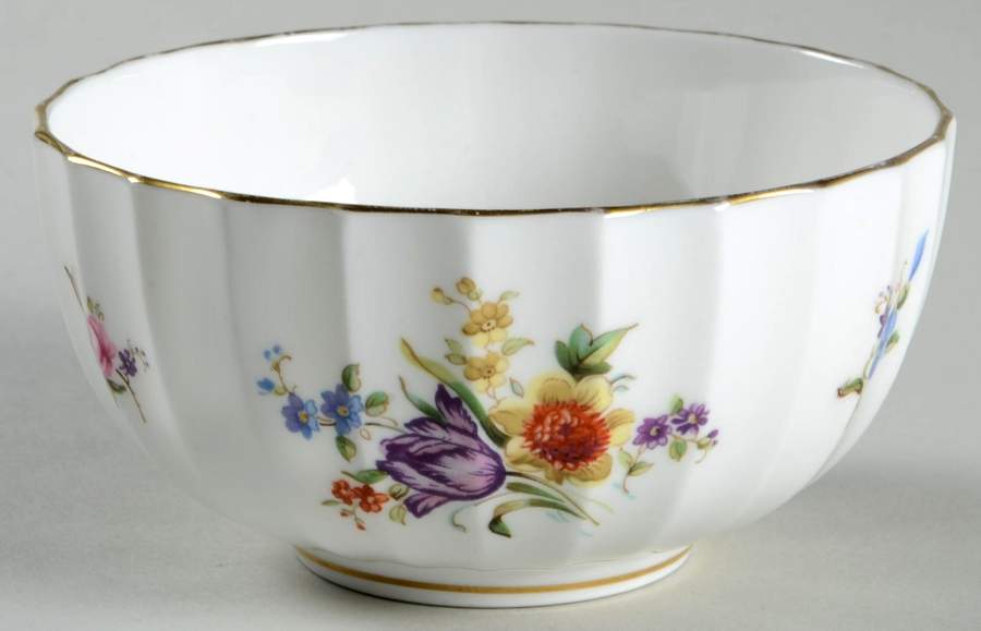 Roanoke White Open Sugar Bowl by Royal Worcester-1