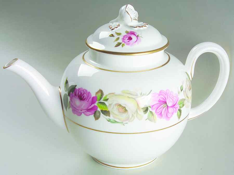Royal Garden (Solid Inner Rings) Teapot & Lid by Royal Worcester-1