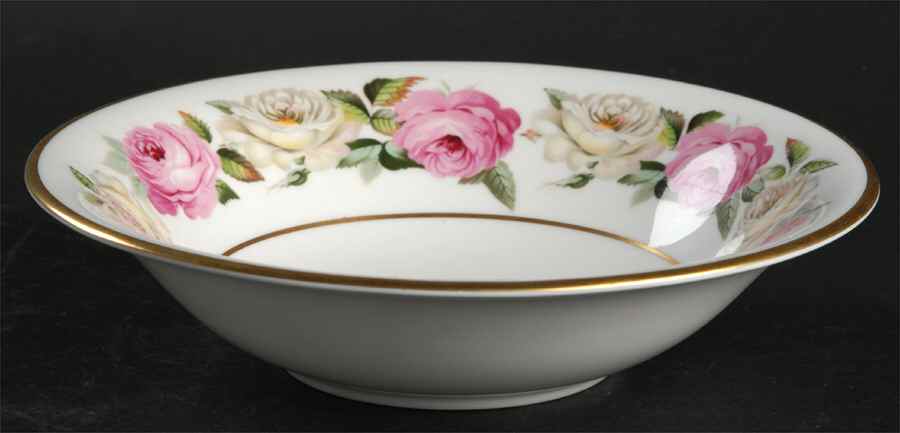 Royal Garden (Solid Inner Rings) Coupe Cereal Bowl by Royal Worcester-1