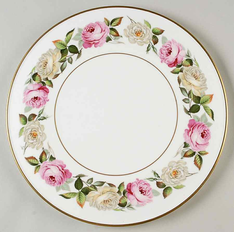 Royal Garden (Solid Inner Rings) Cake Plate by Royal Worcester-1