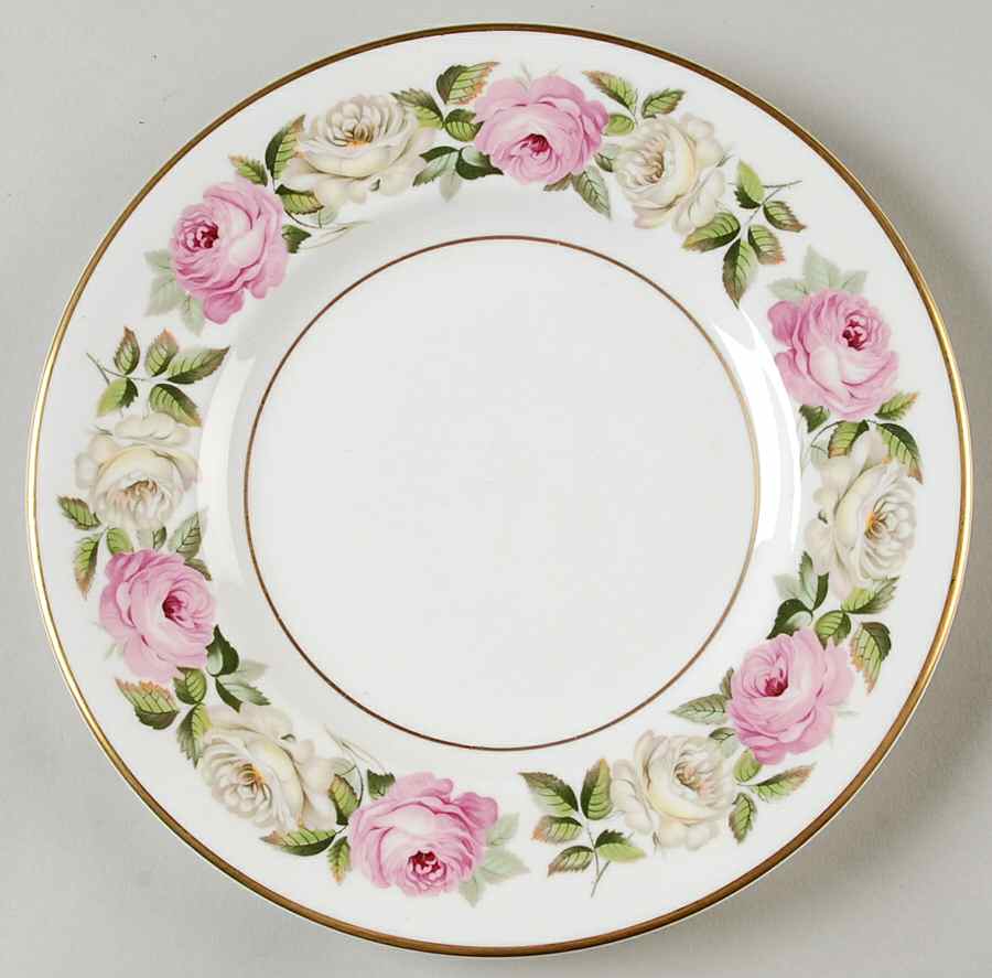 Royal Garden (Solid Inner Rings) Salad Plate by Royal Worcester-1