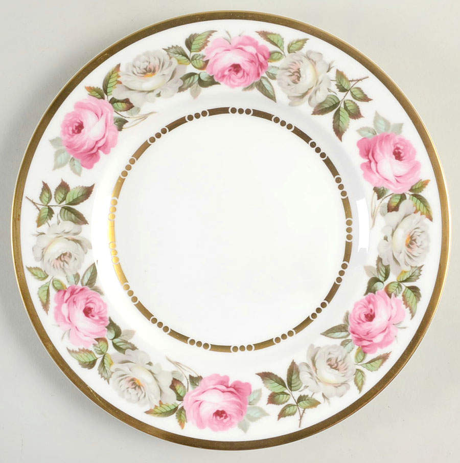 Royal Garden (Dotted Inner Ring) Salad Plate by Royal Worcester-1