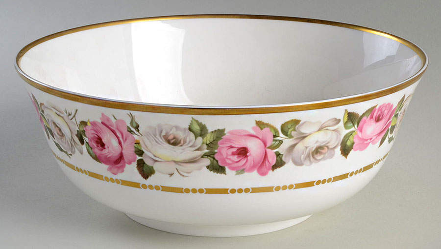 Royal Garden (Dotted Inner Ring) 9" Salad Serving Bowl by Royal Worcester-1