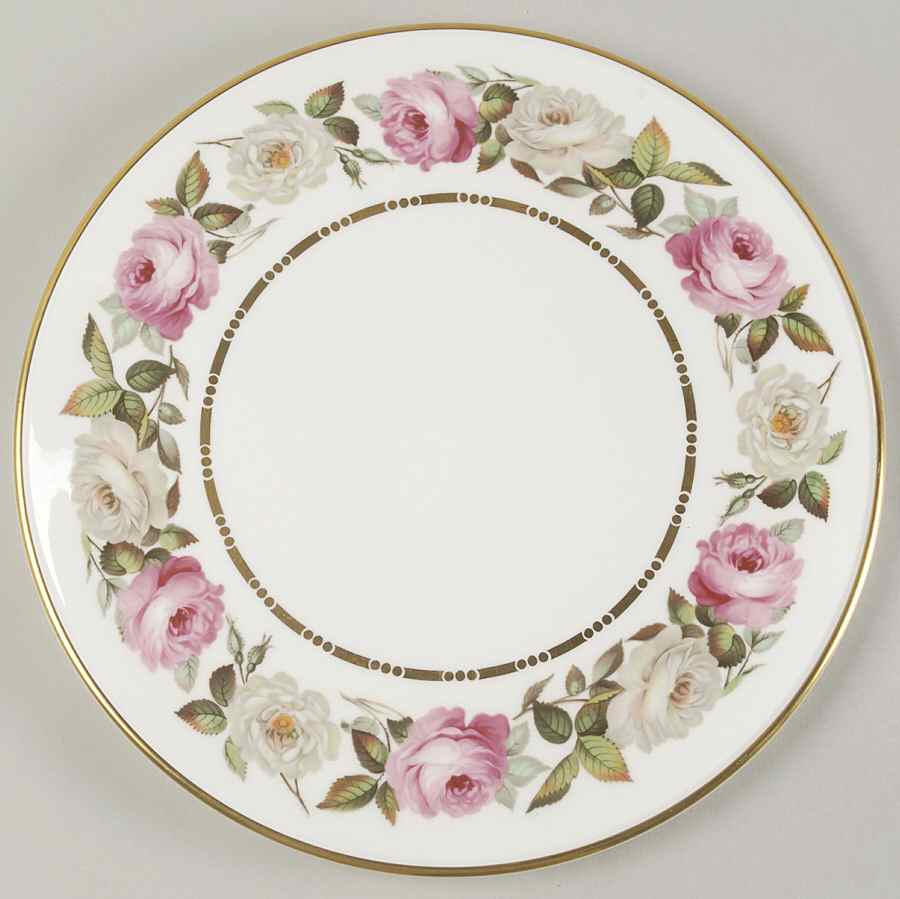 Royal Garden (Dotted Inner Ring) Cake Plate by Royal Worcester-1