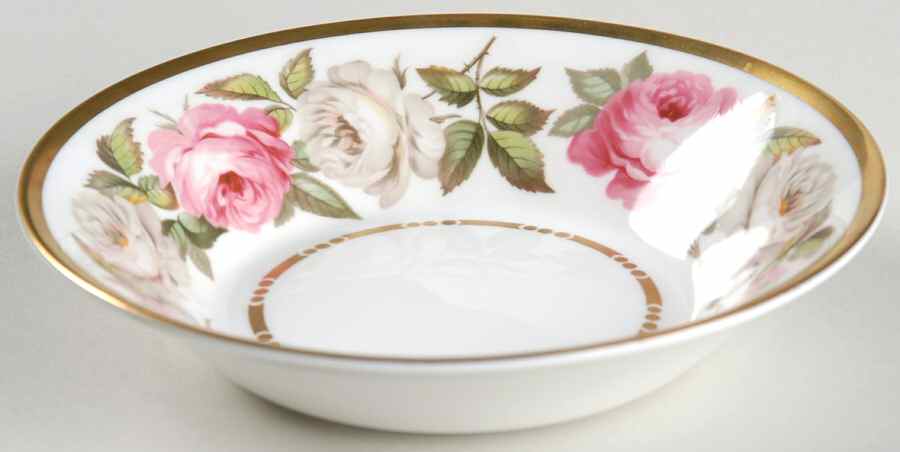 Royal Garden (Dotted Inner Ring) Fruit/Dessert (Sauce) Bowl by Royal Worcester-1
