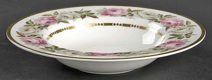 Royal Garden (Dotted Inner Ring) Rim Soup Bowl by Royal Worcester-1