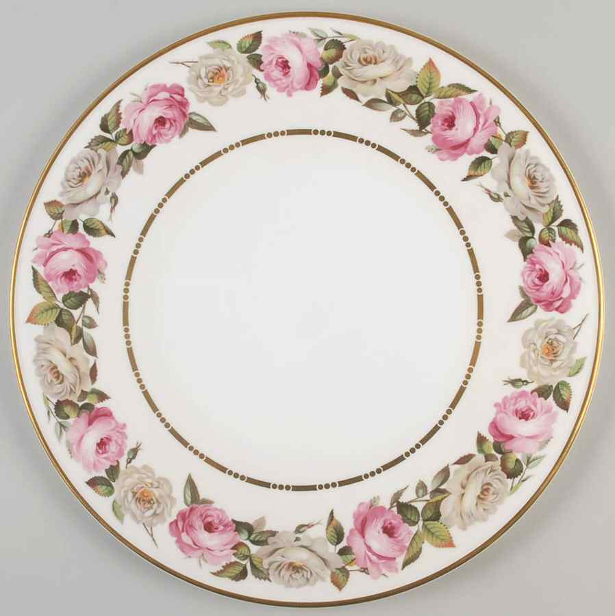 Royal Garden (Dotted Inner Ring) Cake Plate by Royal Worcester-1