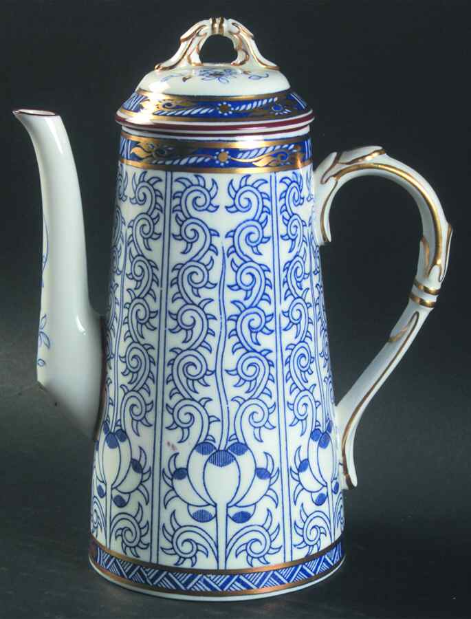 Royal Lily (Smooth) Mini Coffee Pot & Lid by Royal Worcester-1