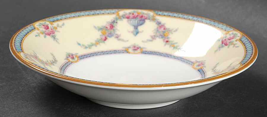 Rosemary Sky Blue Cream Fruit/Dessert (Sauce) Bowl by Royal Worcester-1