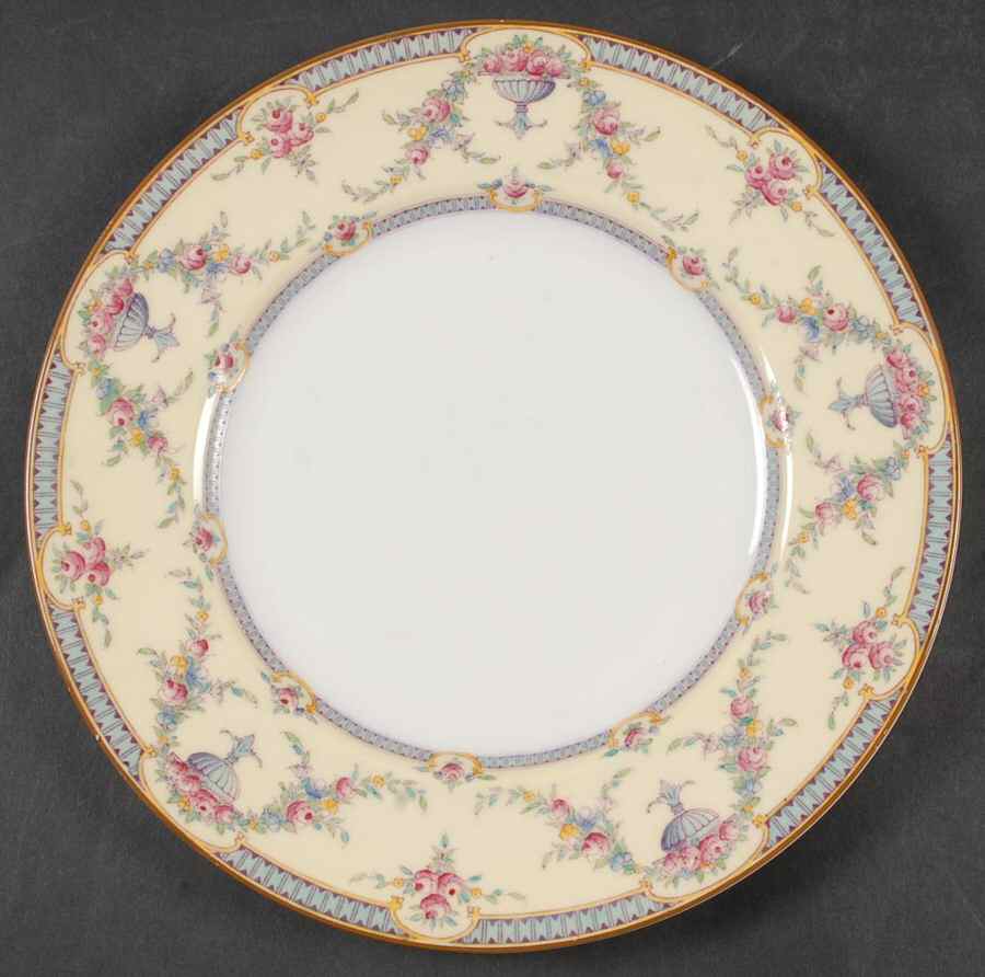 Rosemary Sky Blue Cream Luncheon Plate by Royal Worcester-1