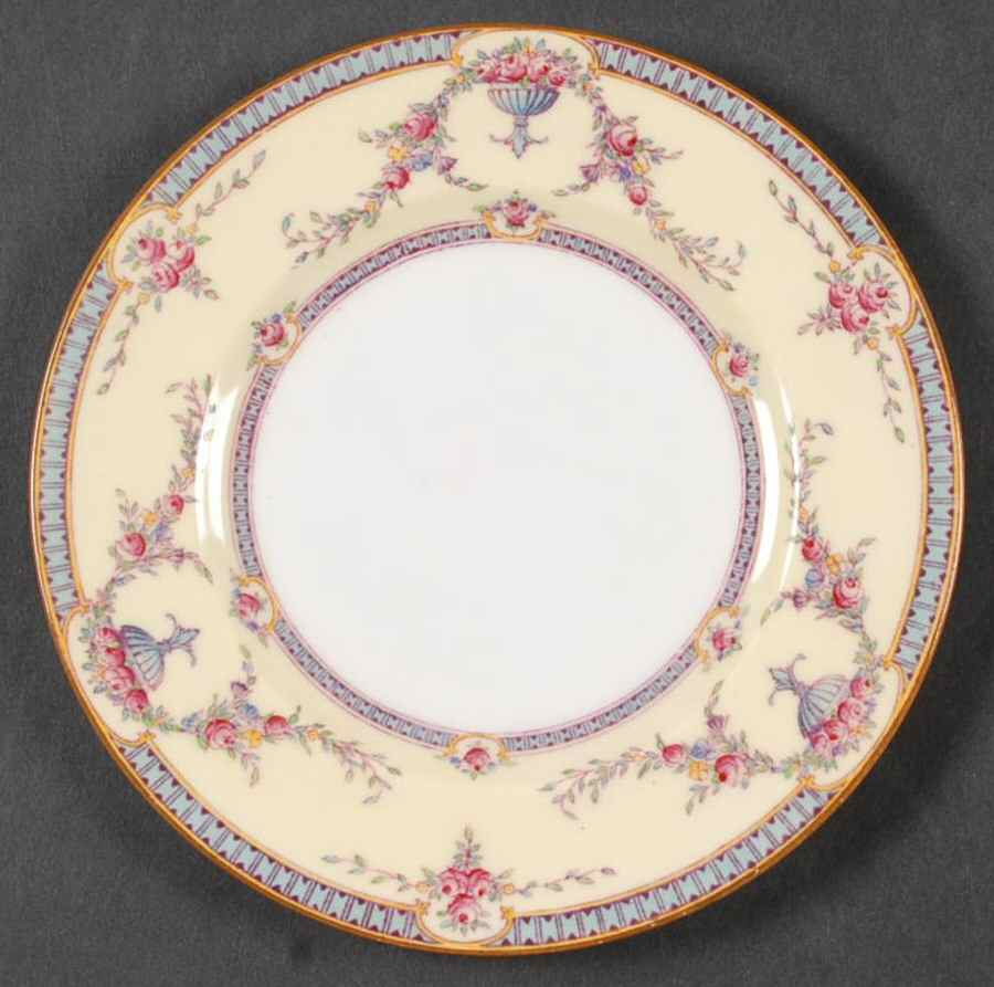 Rosemary Sky Blue Cream Bread & Butter Plate by Royal Worcester-1