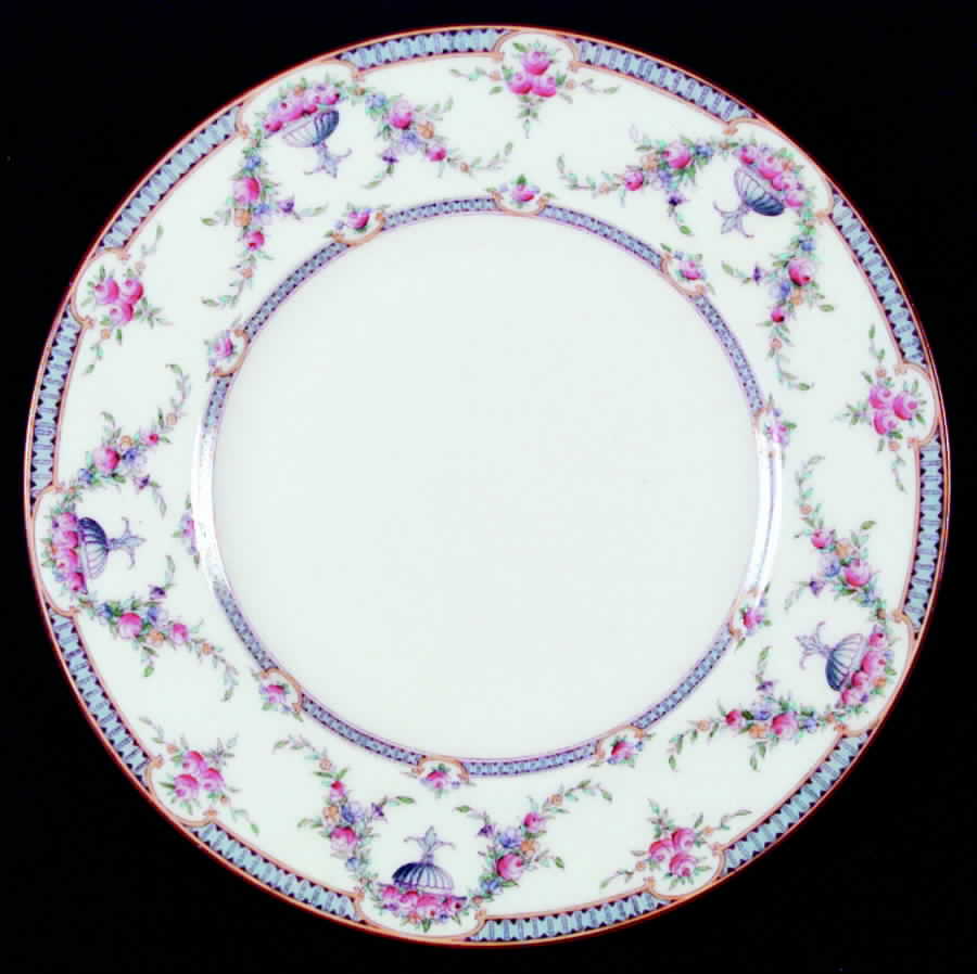 Rosemary Sky Blue White Dinner Plate by Royal Worcester-1