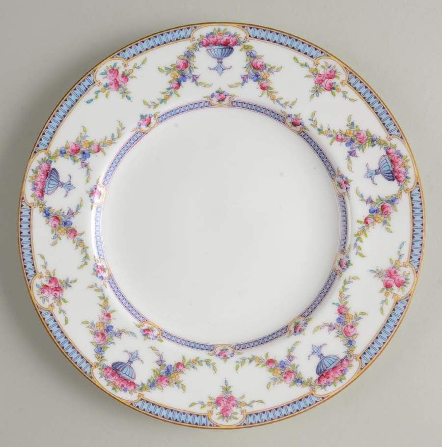 Rosemary Sky Blue White Luncheon Plate by Royal Worcester-1