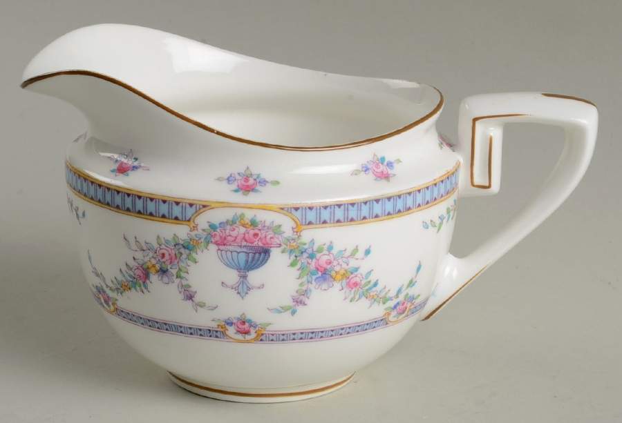 Rosemary Sky Blue White Creamer by Royal Worcester-1