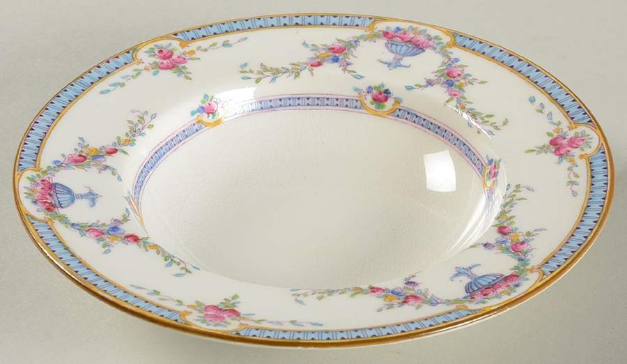 Rosemary Sky Blue White Rim Fruit/Dessert (Sauce) Bowl by Royal Worcester-1