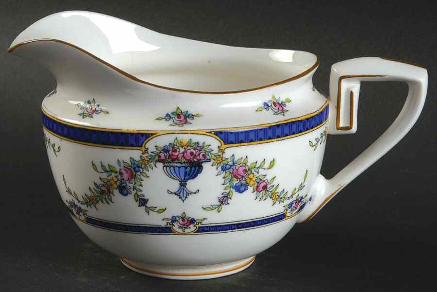 Rosemary Dark Blue White Creamer by Royal Worcester-1