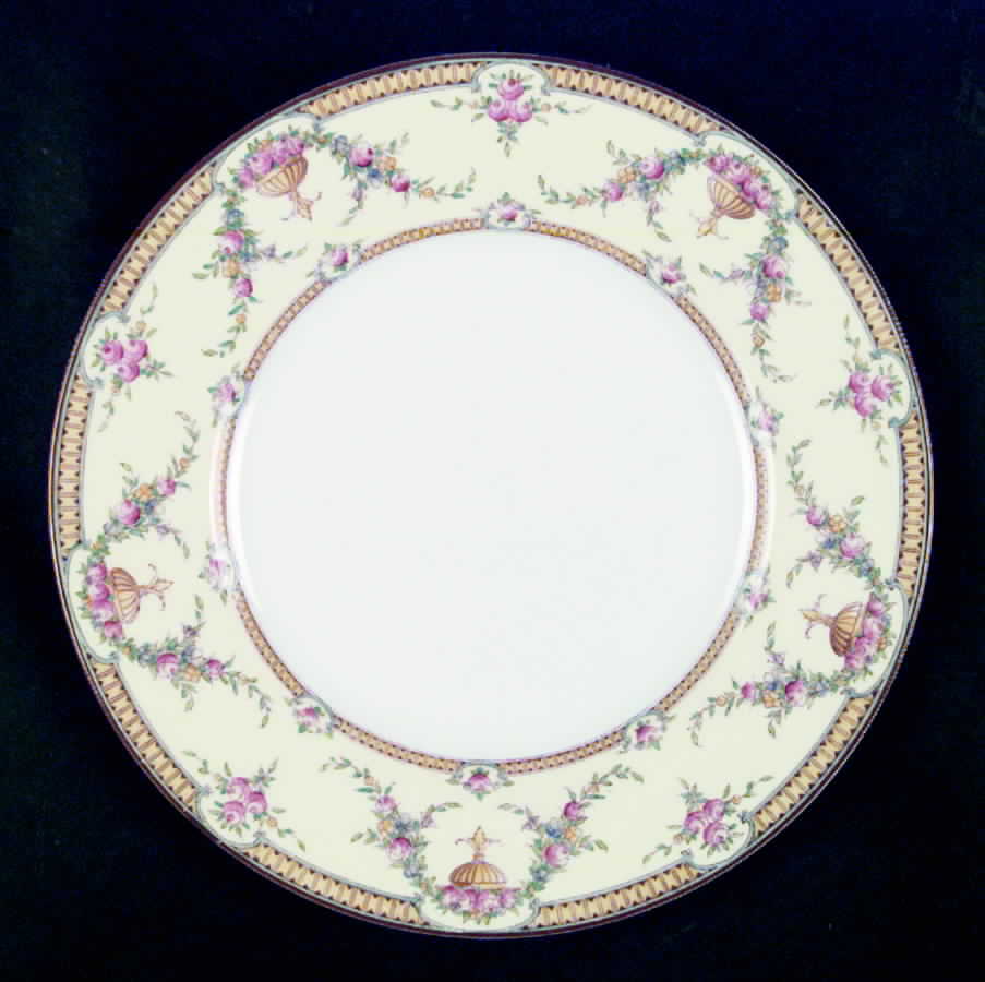 Rosemary Yellow Cream Dinner Plate by Royal Worcester-1
