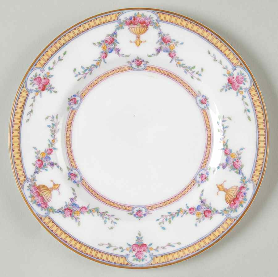 Rosemary Yellow On White Bread & Butter Plate by Royal Worcester-1