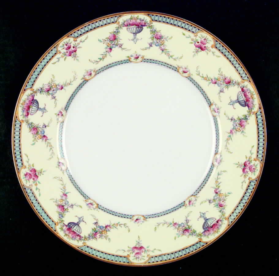 Rosemary Yellow Blue Dinner Plate by Royal Worcester-1