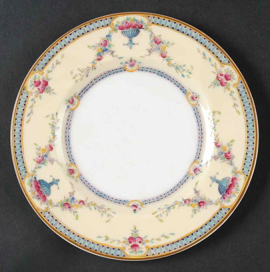 Rosemary Yellow Blue Bread & Butter Plate by Royal Worcester-1