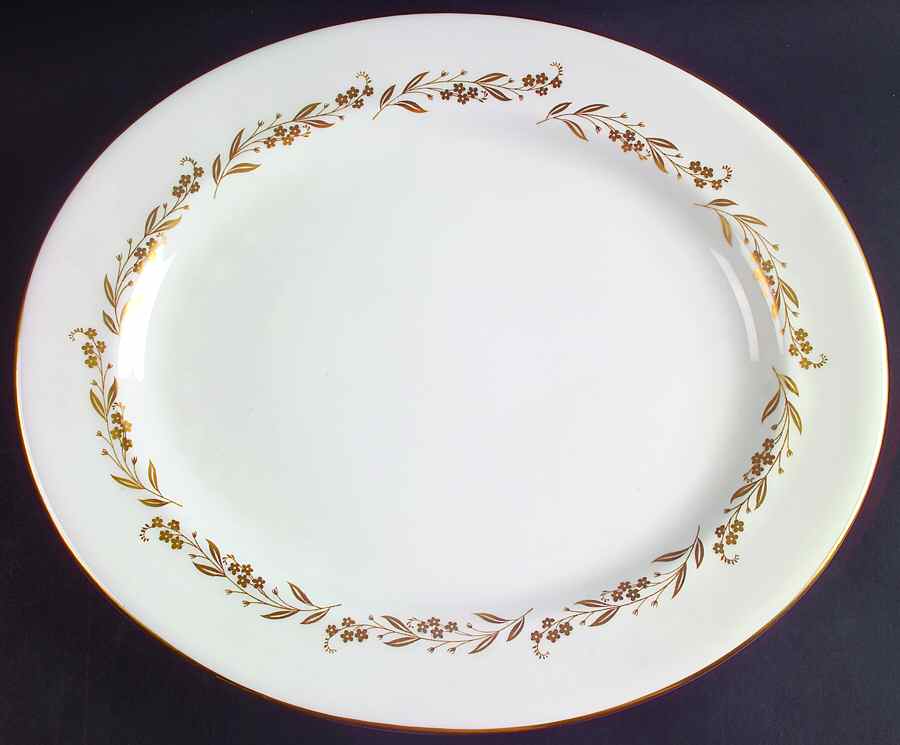 Saguenay 15" Oval Serving Platter by Royal Worcester-1