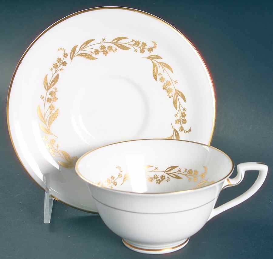 Saguenay Footed Cup & Saucer Set by Royal Worcester-1