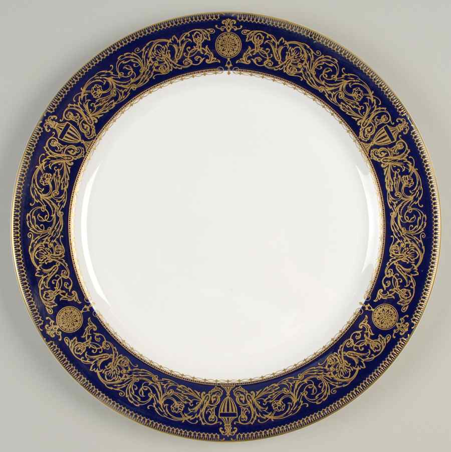 Sandringham Cobalt Blue 12" Chop Plate (Round Platter) by Royal Worcester-1