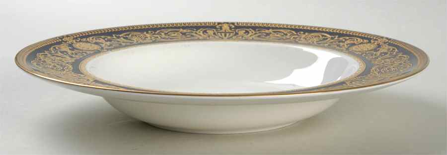 Sandringham Cobalt Blue Large Rim Soup Bowl by Royal Worcester-1