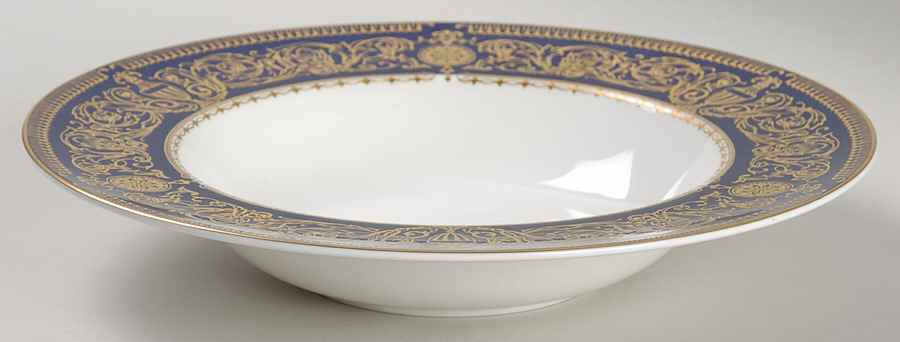 Sandringham Cobalt Blue Rim Soup Bowl by Royal Worcester-1