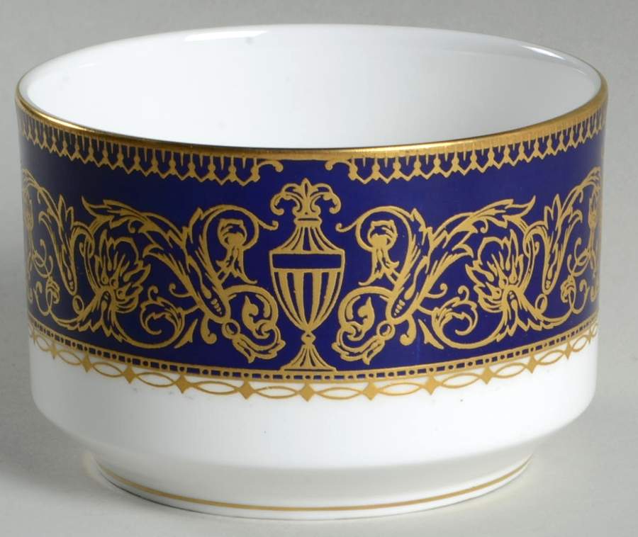 Sandringham Cobalt Blue Open Sugar Bowl by Royal Worcester-1