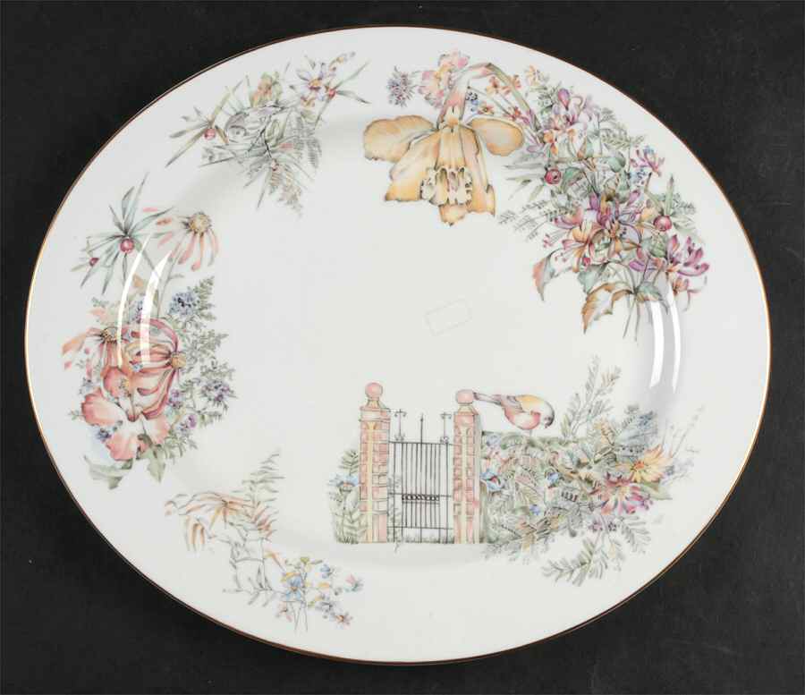 Secret Garden 13" Oval Serving Platter by Royal Worcester-1