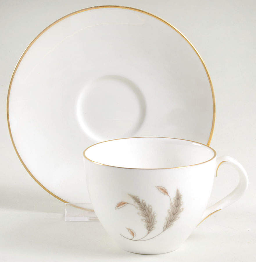 September Flat Demitasse Cup & Saucer Set by Royal Worcester-1