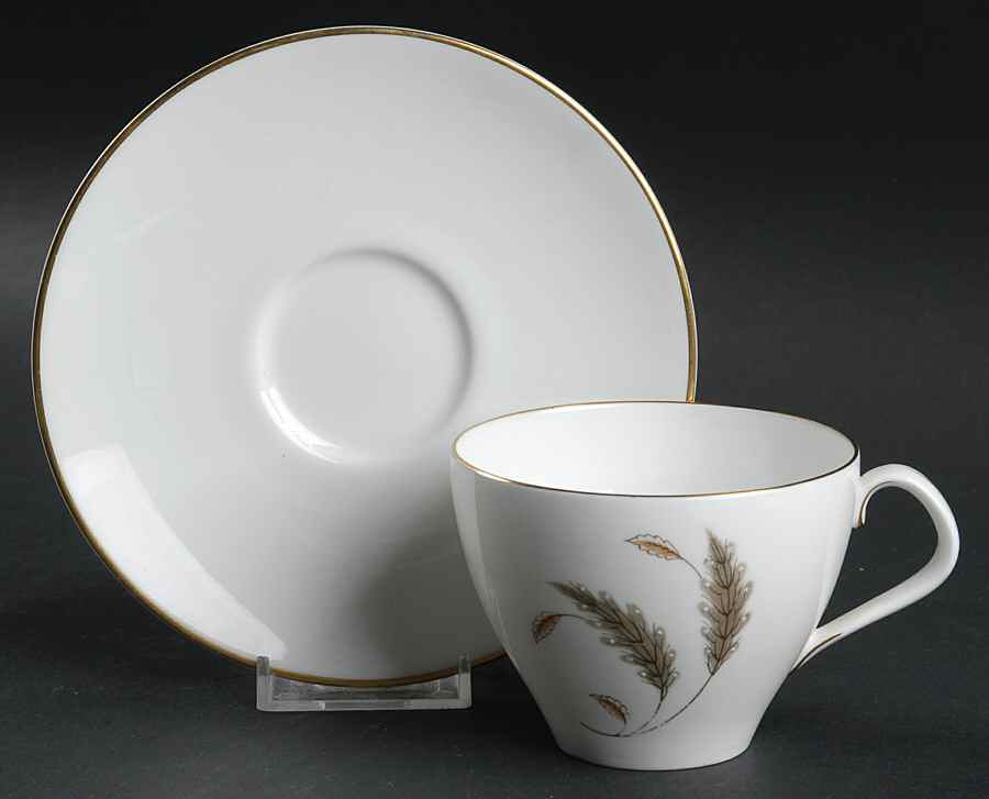 September Flat Cup & Saucer Set by Royal Worcester-1