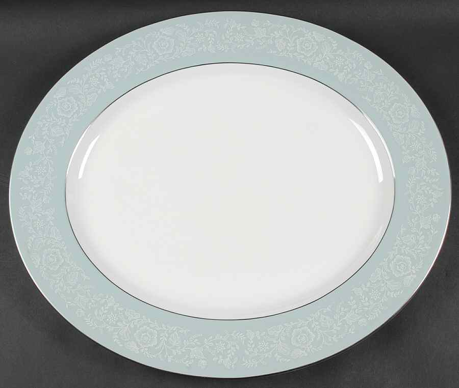 Serenade 17" Oval Serving Platter by Royal Worcester-1