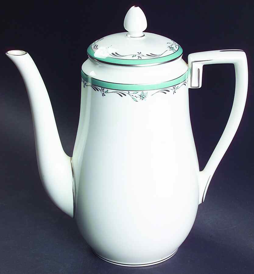 Sea Rose Coffee Pot & Lid by Royal Worcester-1
