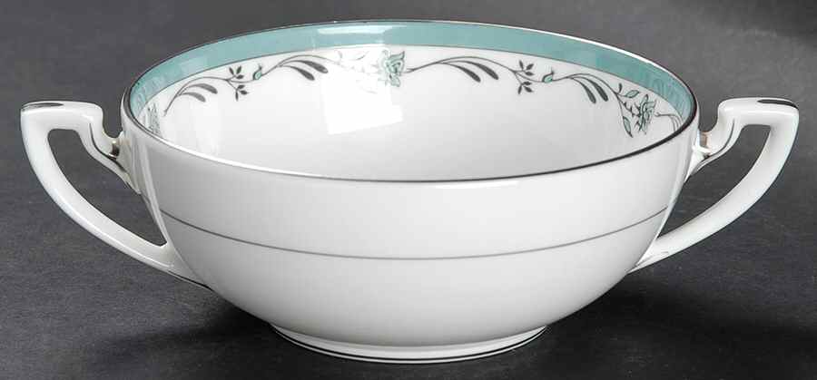 Sea Rose Flat Cream Soup Bowl by Royal Worcester-1