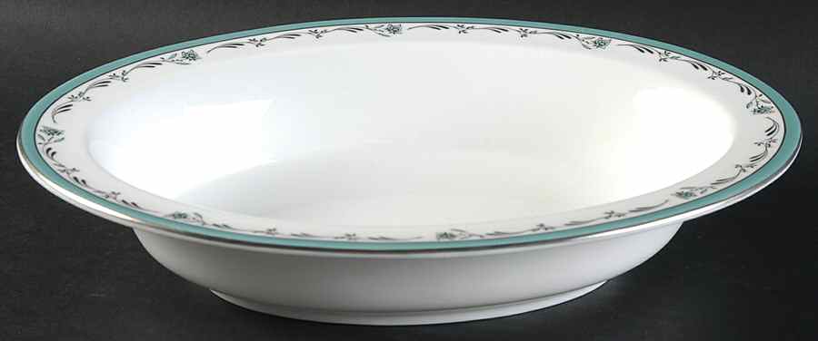 Sea Rose 10" Oval Vegetable Bowl by Royal Worcester-1