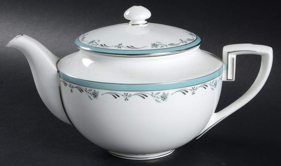 Sea Rose Teapot & Lid by Royal Worcester-1