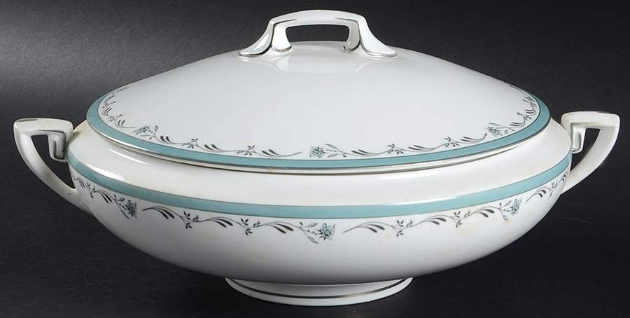 Sea Rose Round Covered Vegetable by Royal Worcester-1