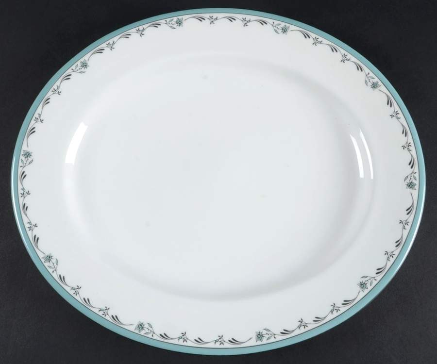 Sea Rose 13" Oval Serving Platter by Royal Worcester-1