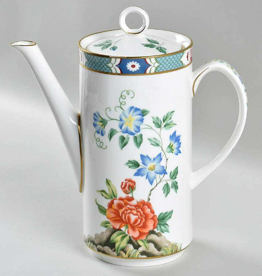 Shantung Coffee Pot & Lid by Royal Worcester-1