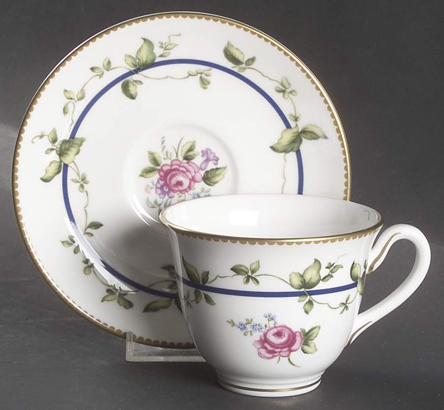 Sheridan Footed Cup & Saucer Set by Royal Worcester-1