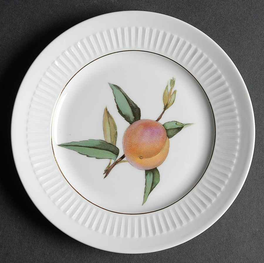 Shelton Orchard (Gold Verge) Bread & Butter Plate by Royal Worcester-1