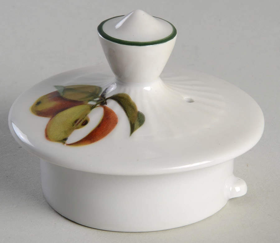 Shelton Orchard (Green Verge) Lid for Sugar Bowl by Royal Worcester-1